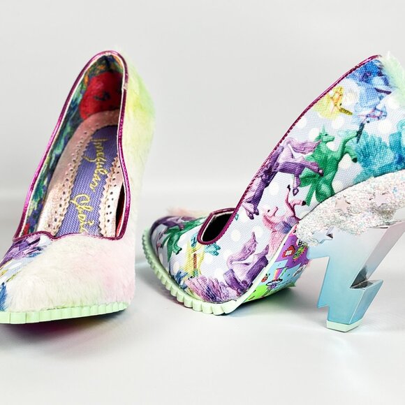 Irregular Choice Heaven’s Above Blue Lightning Heel Shoes – Size 39 - Picture 3 of 8